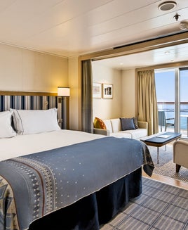 A Penthouse Junior Suite on a Viking ship