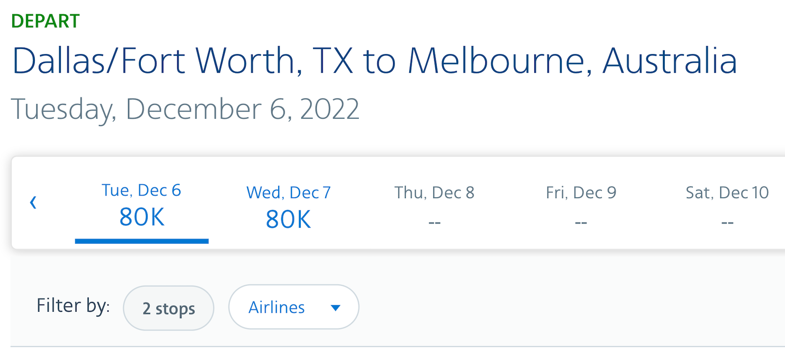 american airlines booking melbourne