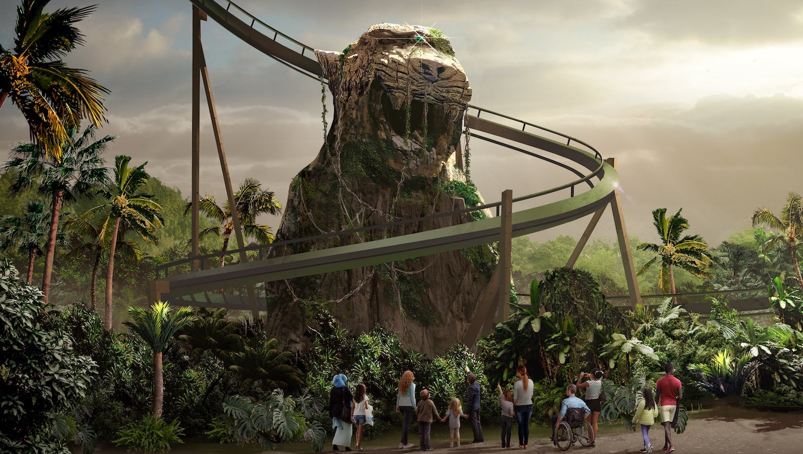 Jumanji themed roller coaster