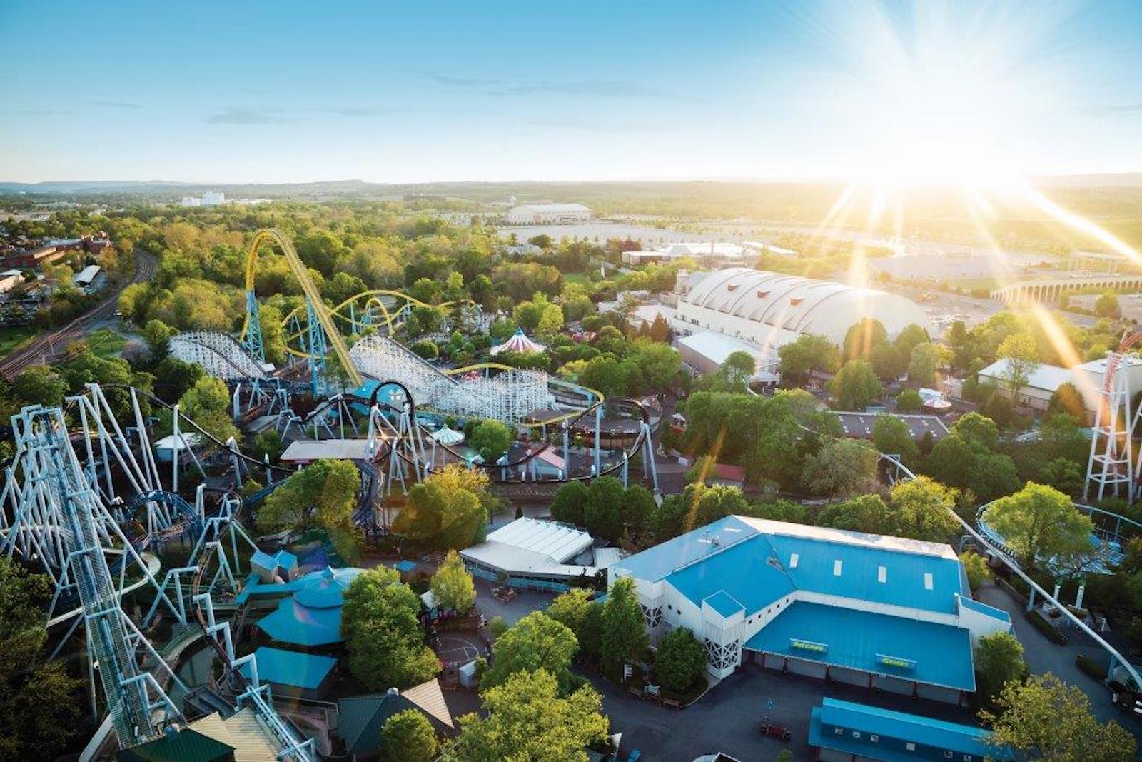 Aerial view of Hersheypark