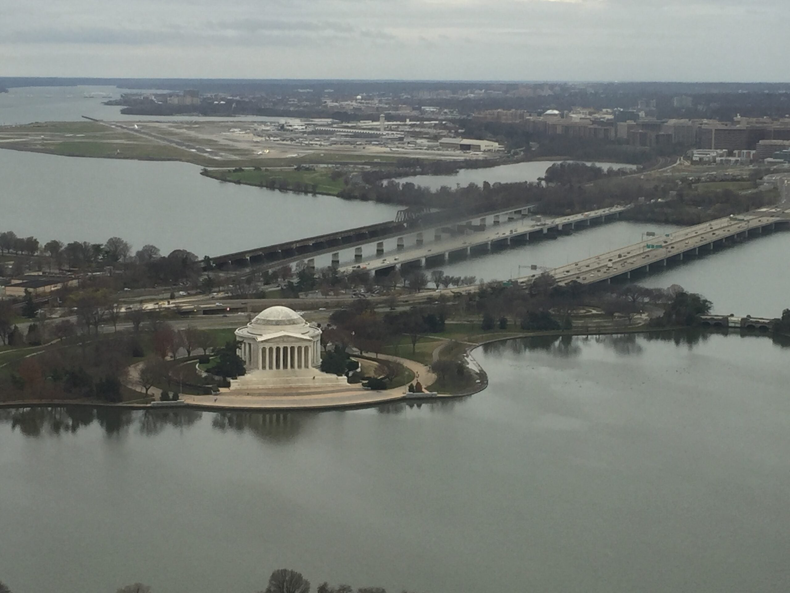 view from atop Washington monument