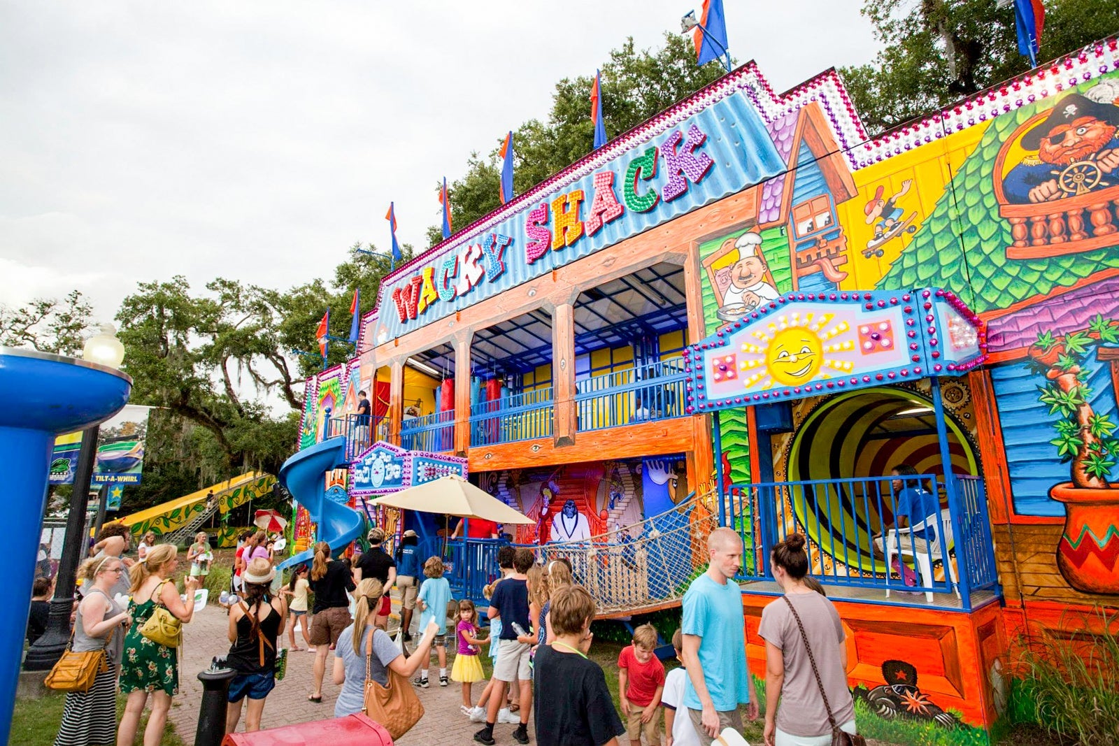 Exterior of fun house