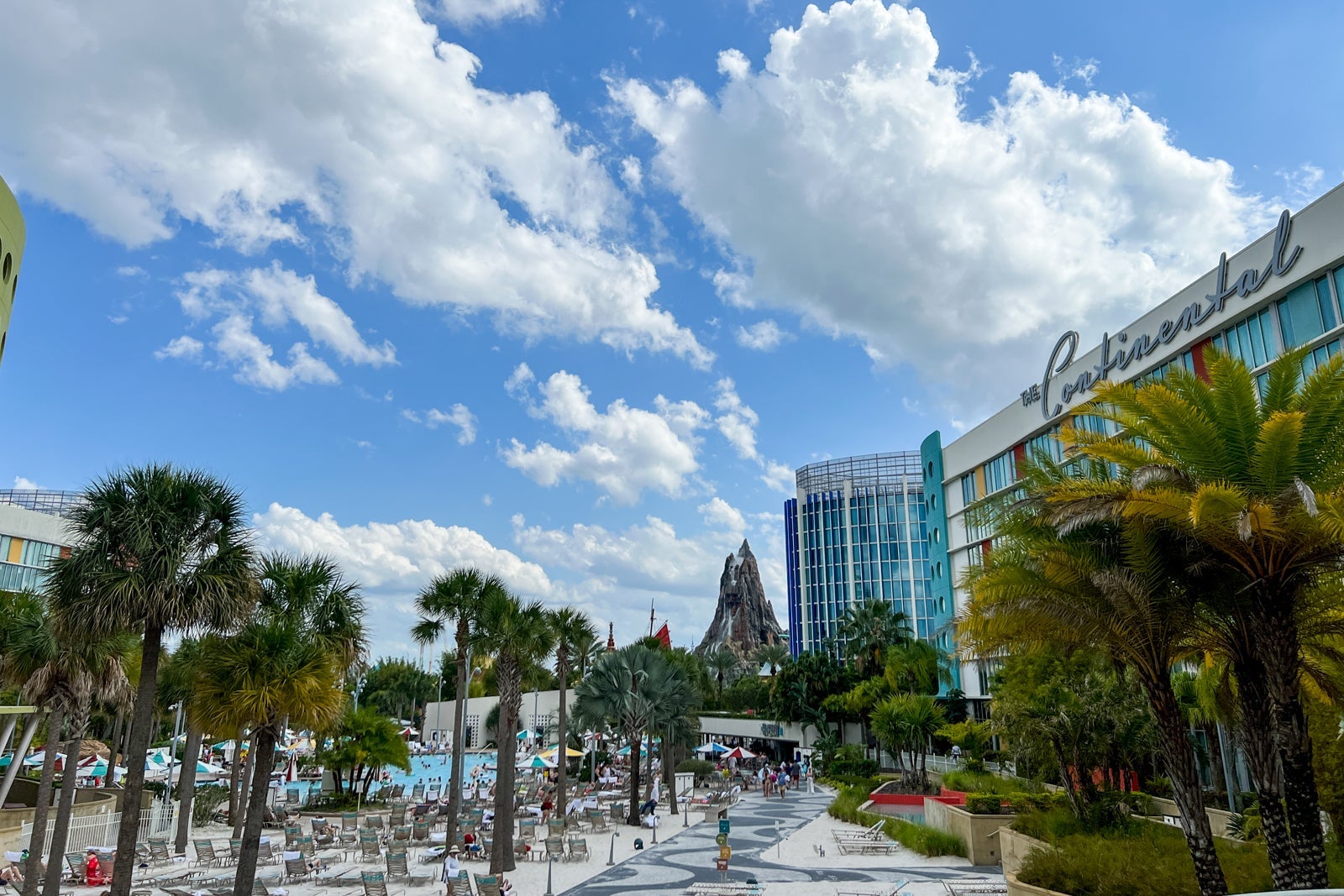 One of the two main pools at Universal's Cabana Bay Beach Resort.