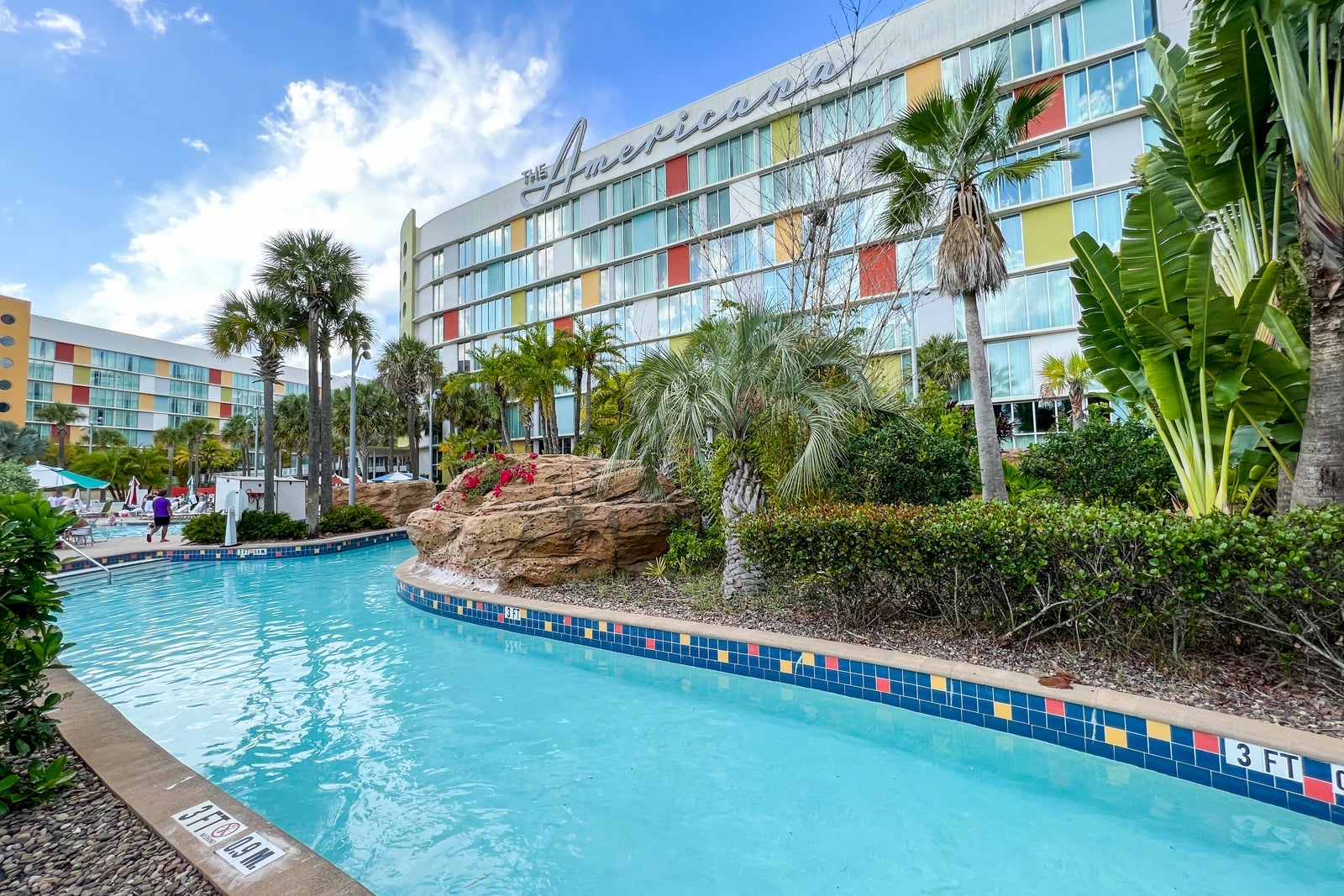 The lazy river at Universal's Cabana Bay Beach Resort.