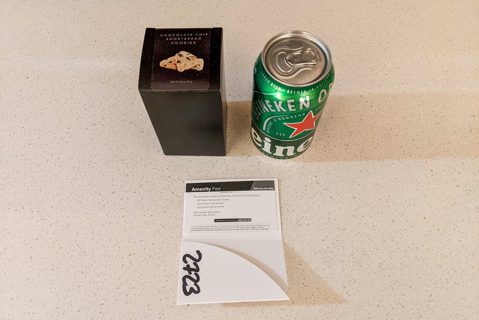 Minibar food at InterContinental New York Times Square