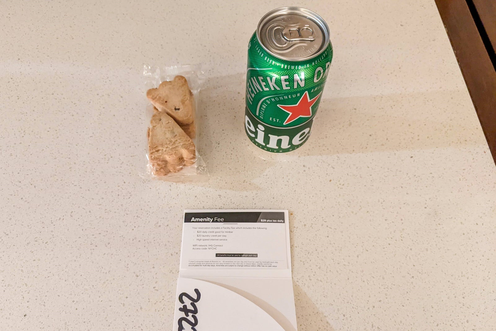 Minibar food at InterContinental New York Times Square