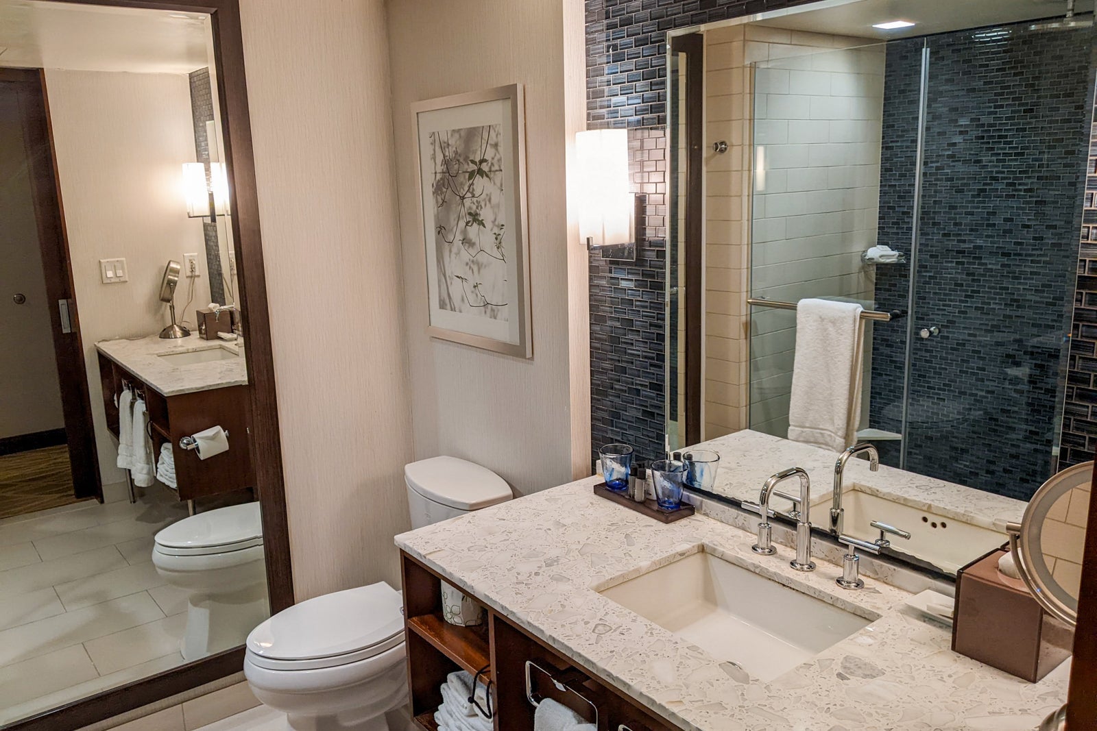 Bathroom in room at InterContinental New York Times Square