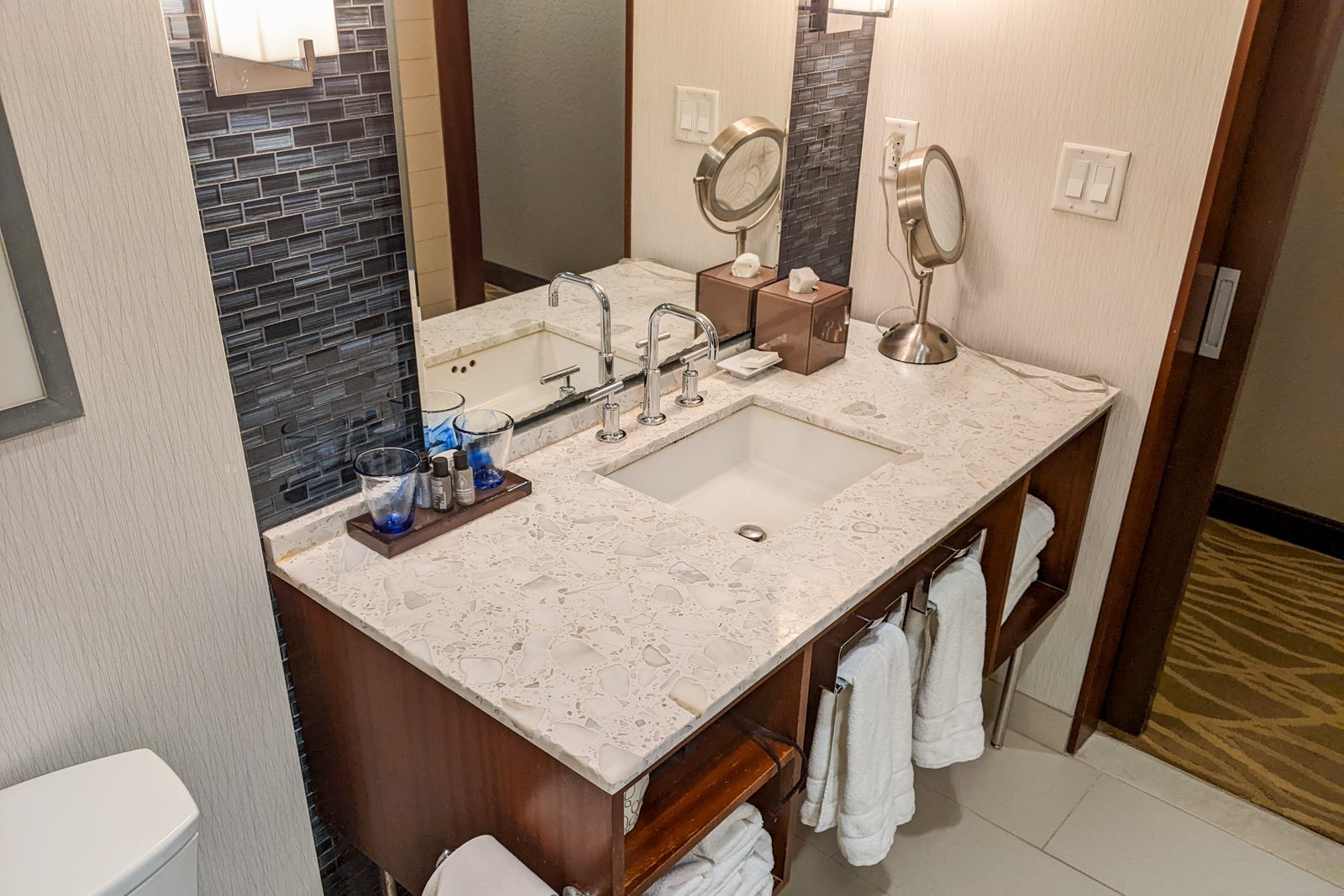 Bathroom in room at InterContinental New York Times Square