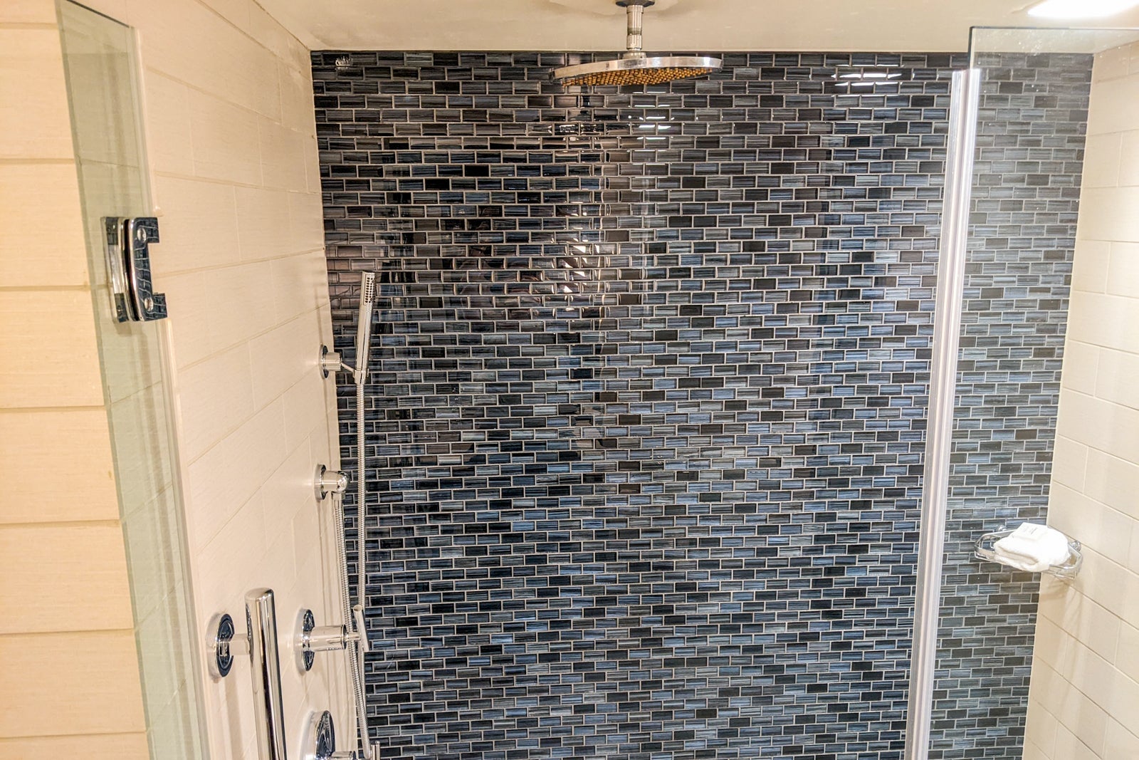 Shower in room at InterContinental New York Times Square