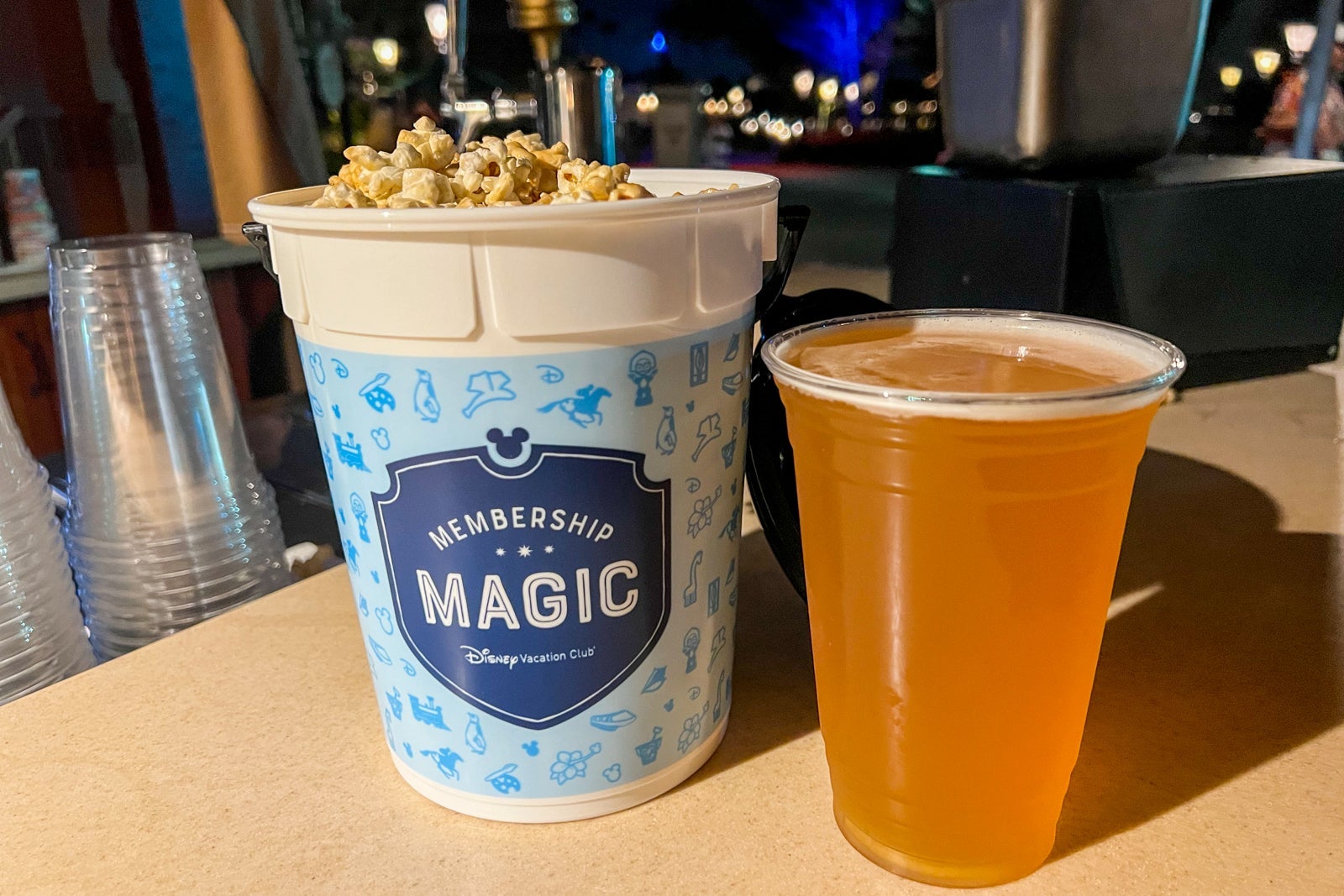 Moonlight Magic popcorn bucket and drink for Disney Vacation Club members