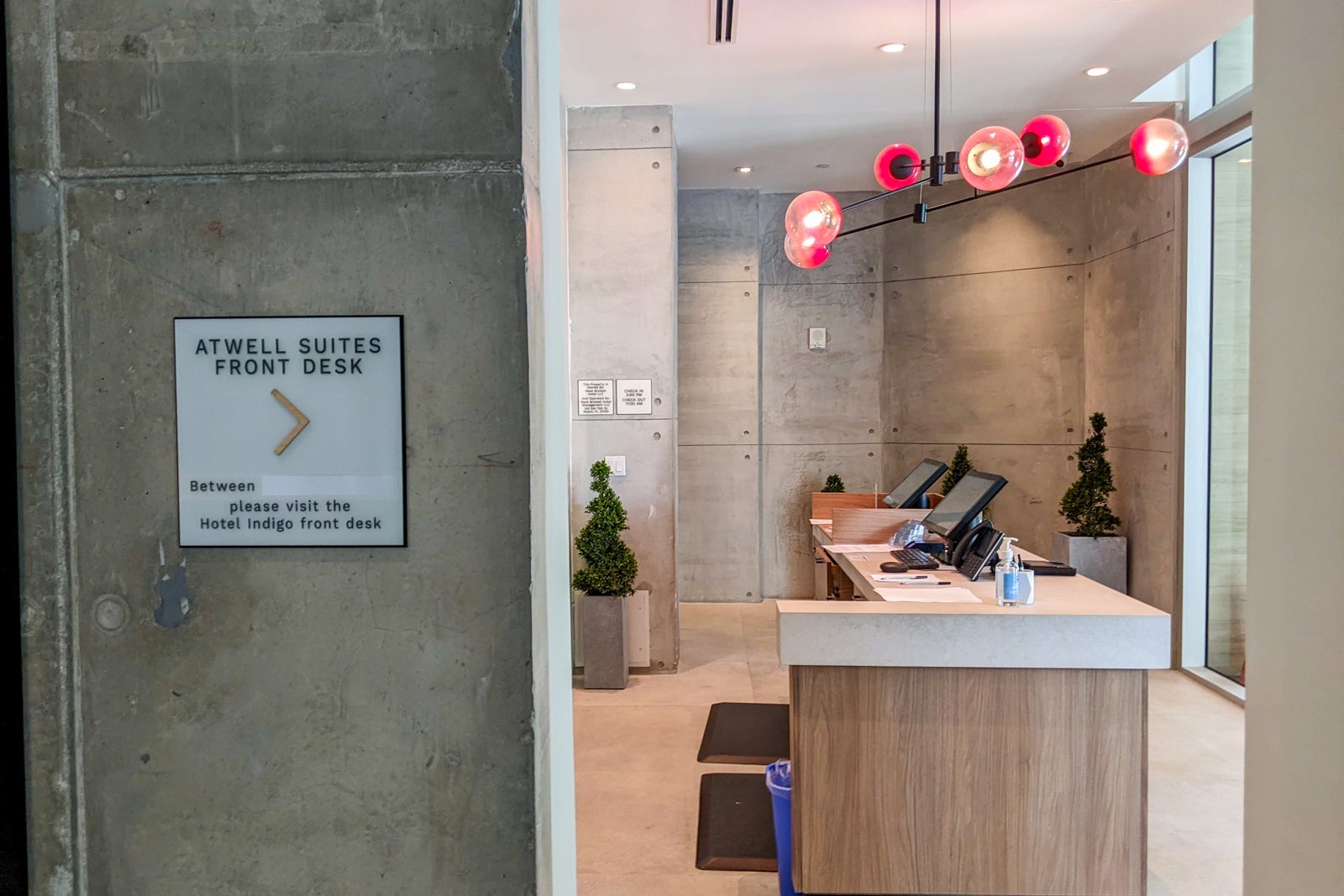 Atwell Suites Miami front desk