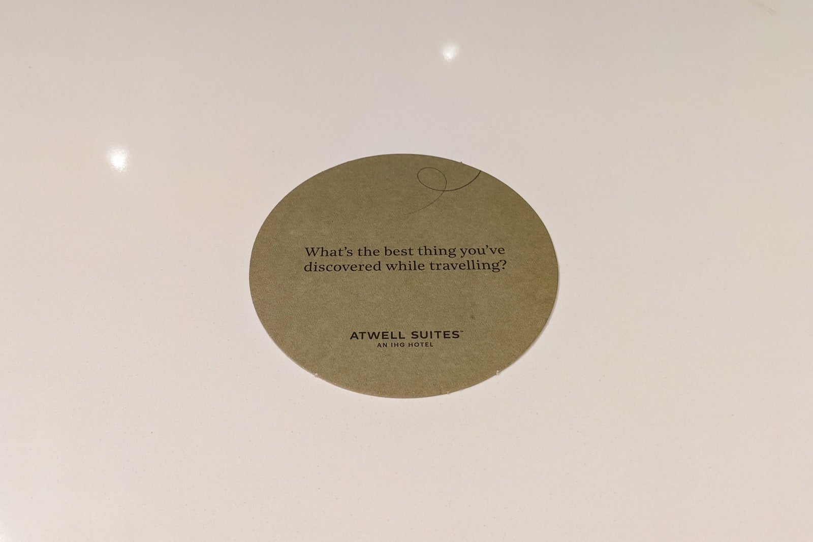 Atwell Suites Miami drink coaster