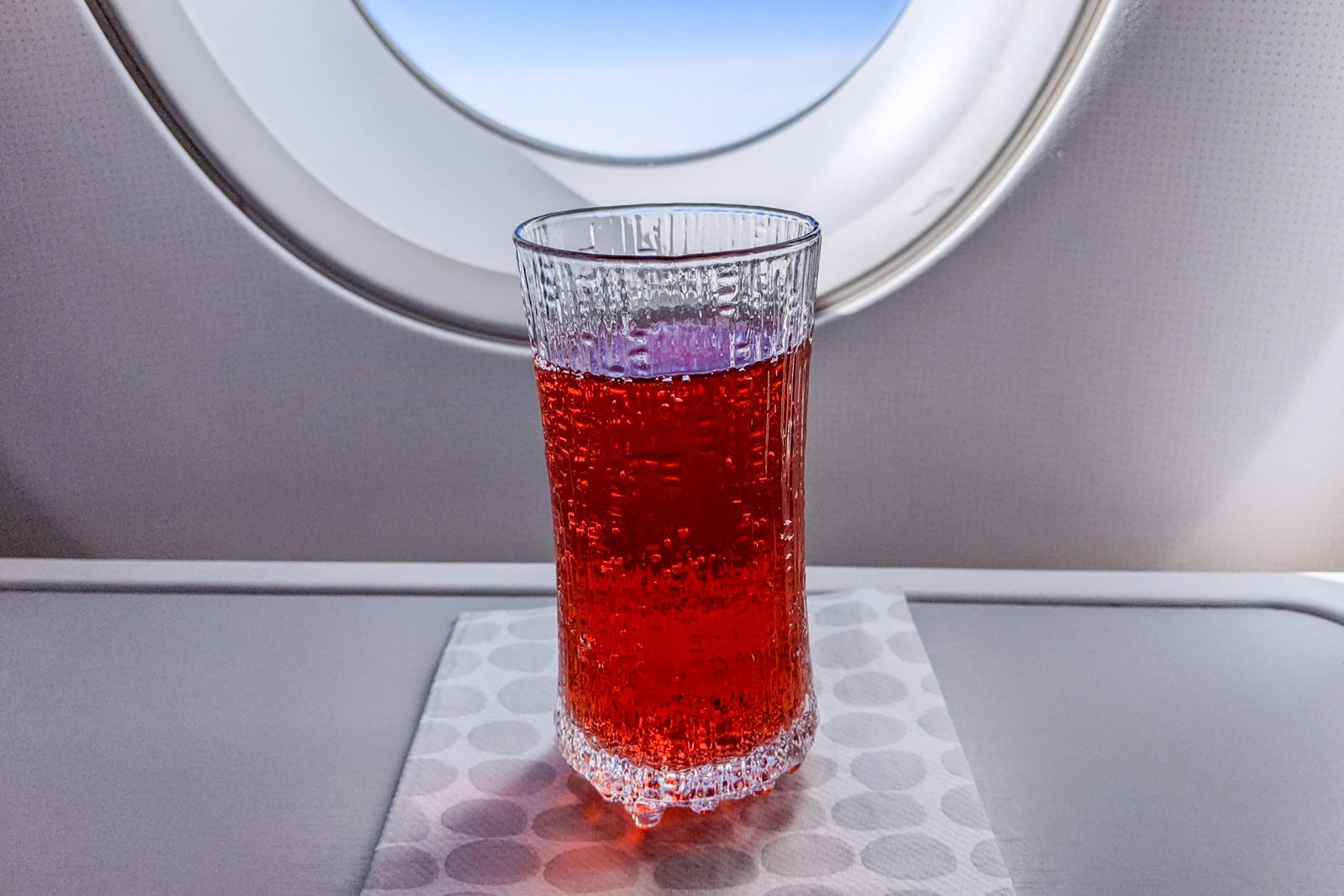Finnair blueberry juice
