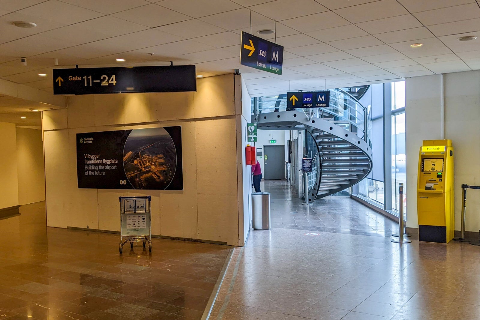 Outside the Norrsken lounge