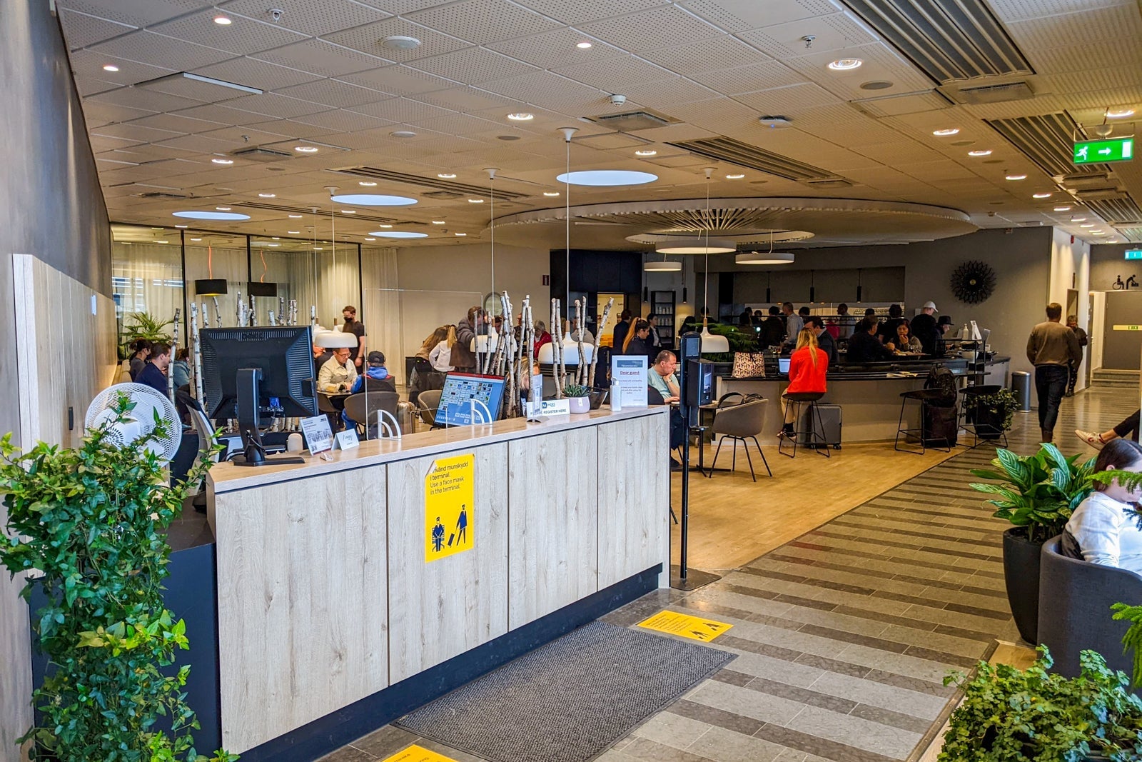 Entrance to Norrsken lounge