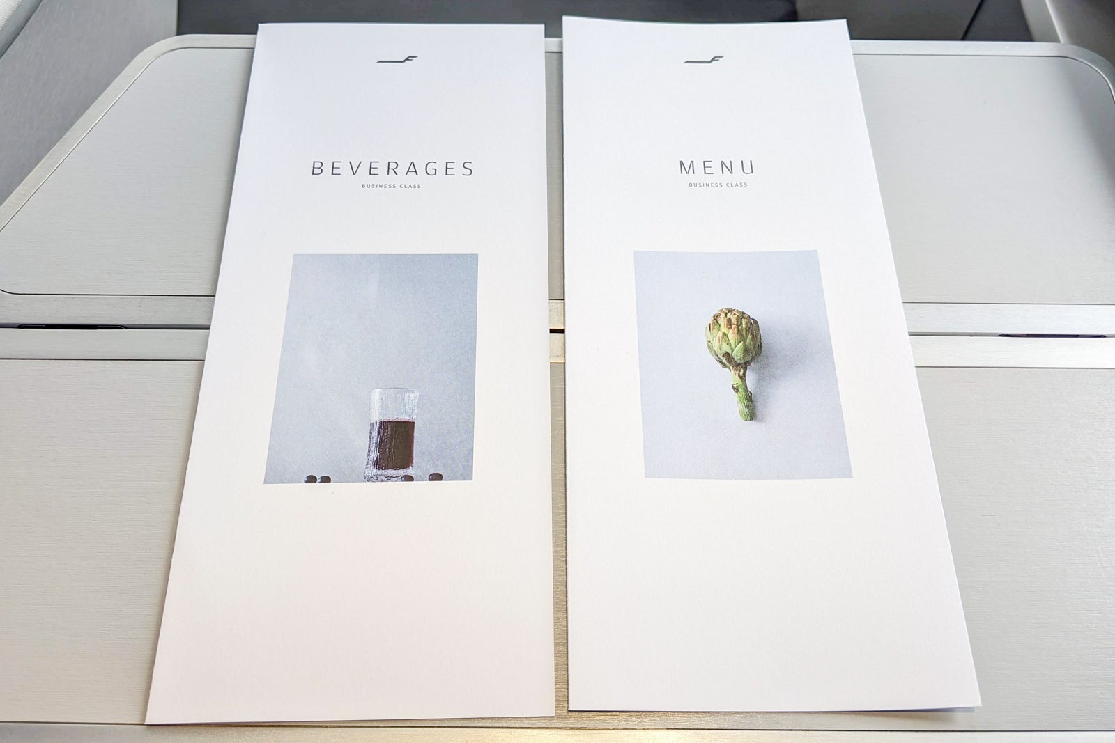 Finnair business class menu