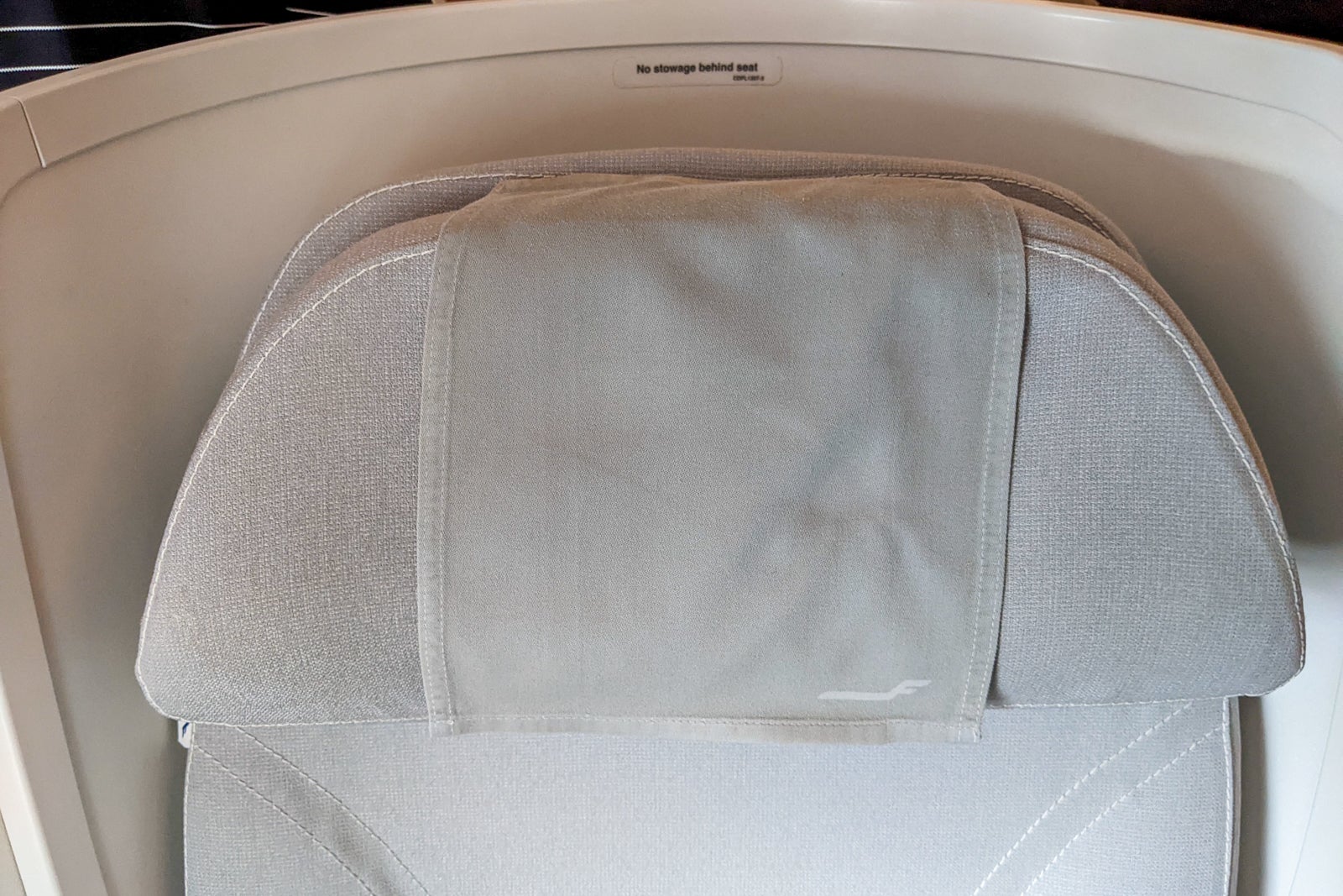 Finnair headrest