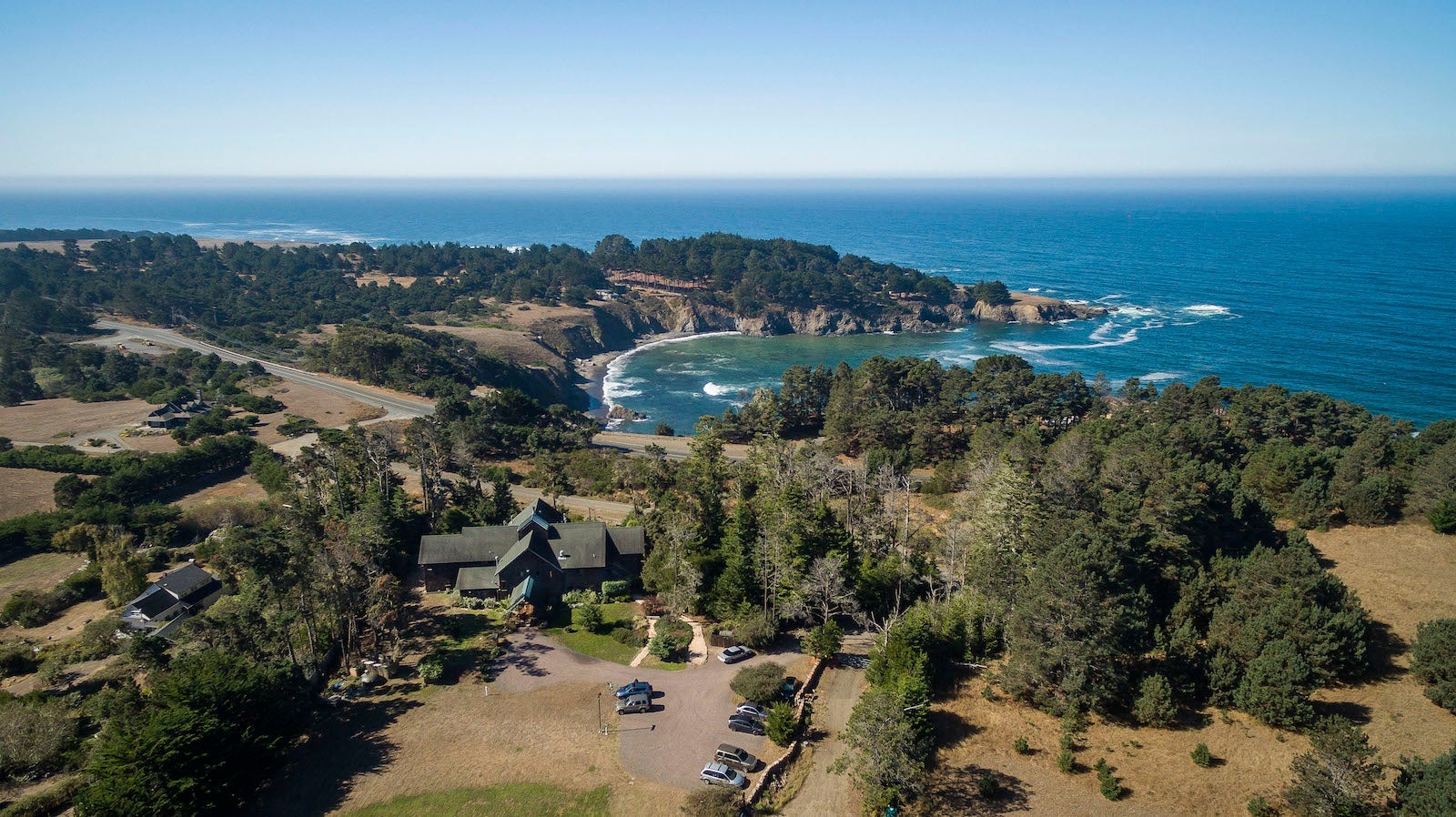 Aerial view of Brewery Gulch Inn