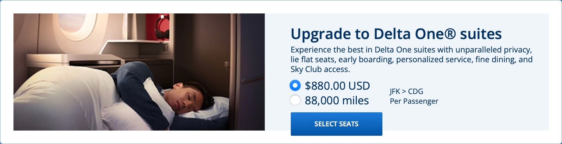 Delta One upgrade price