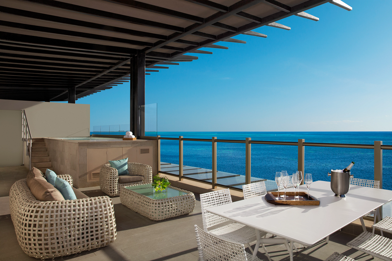 Dreams Natura terrace in Cancun