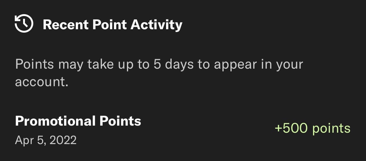 Recent Bilt account activity showing American bonus