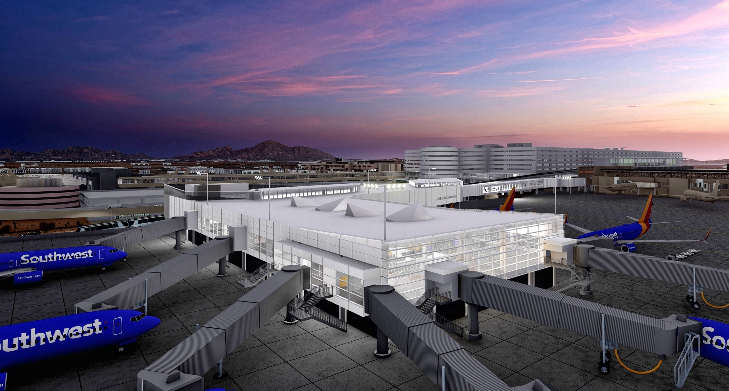 new concourse at Phoenix Sky Harbor