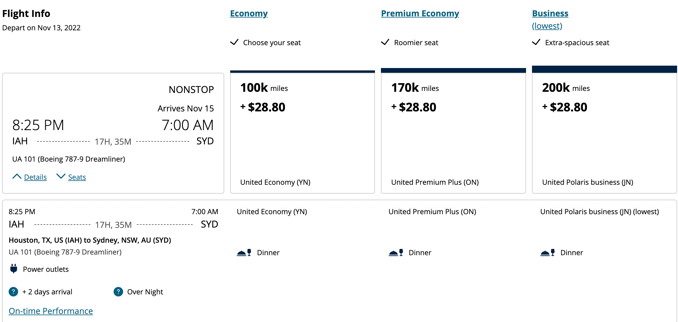 Booking a flight from IAH to SYD