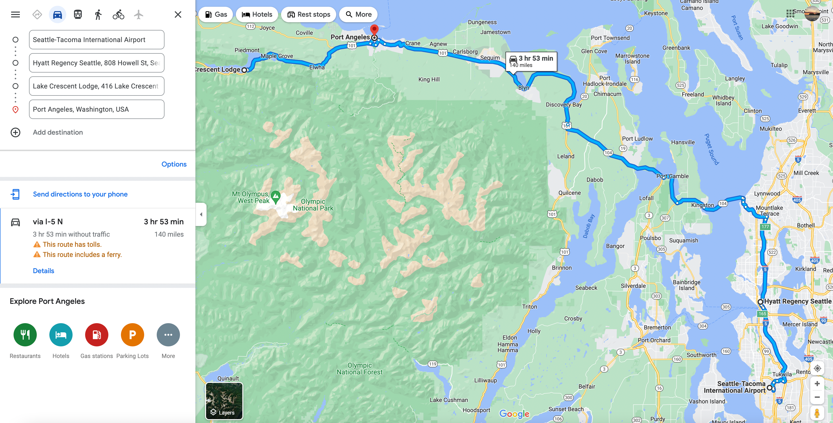 Mapping our my roadtrip