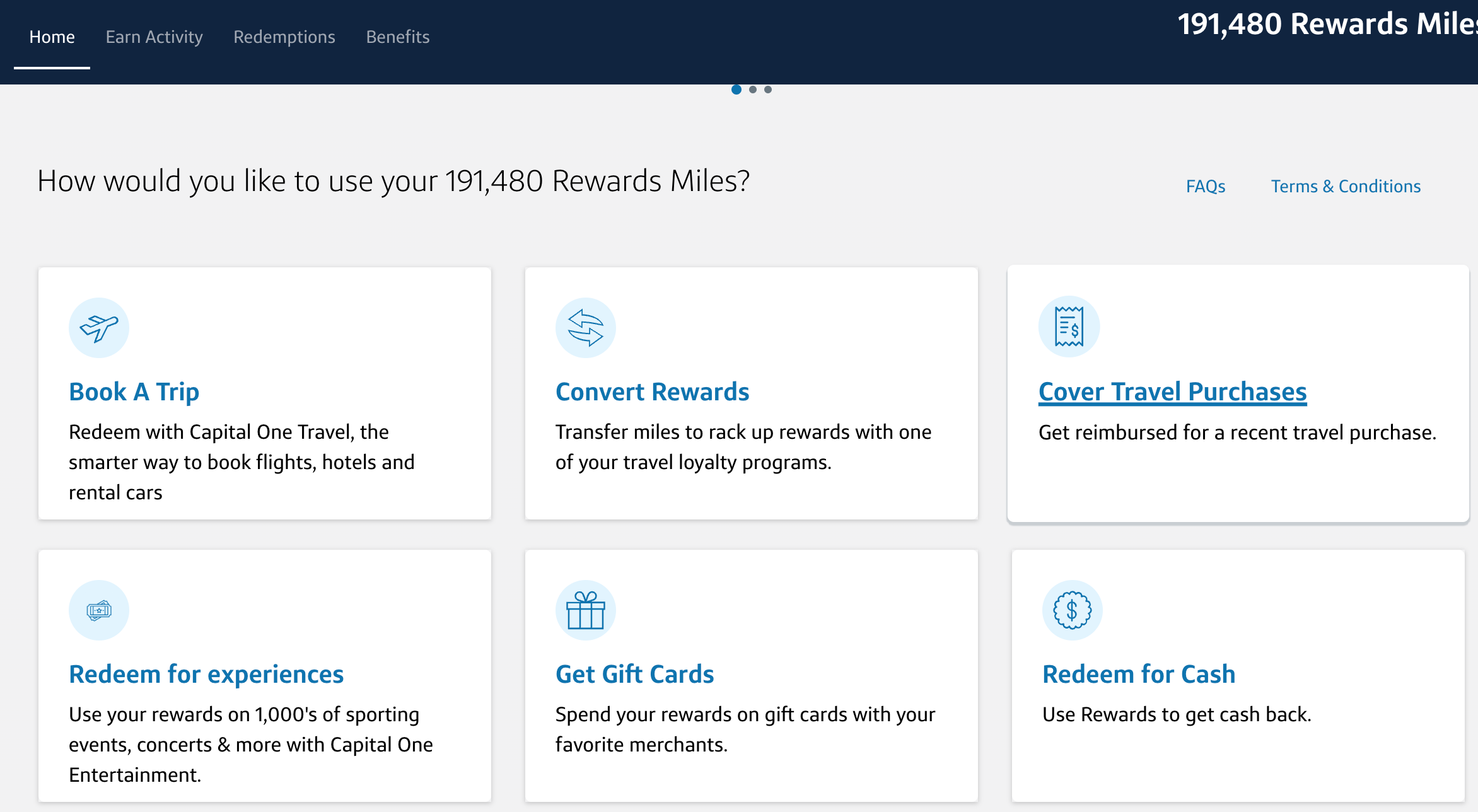 Using Capital One miles to cover travel purchases