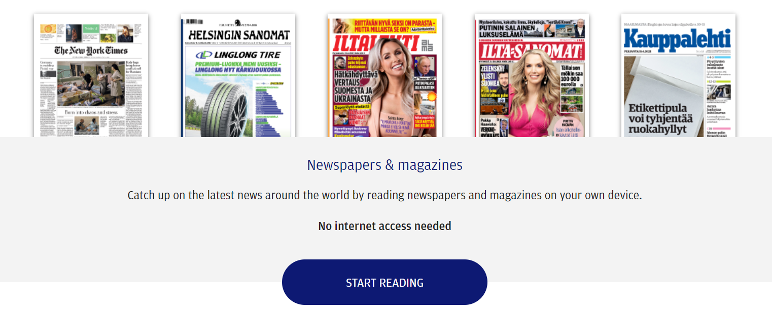 Magazines on Finnair