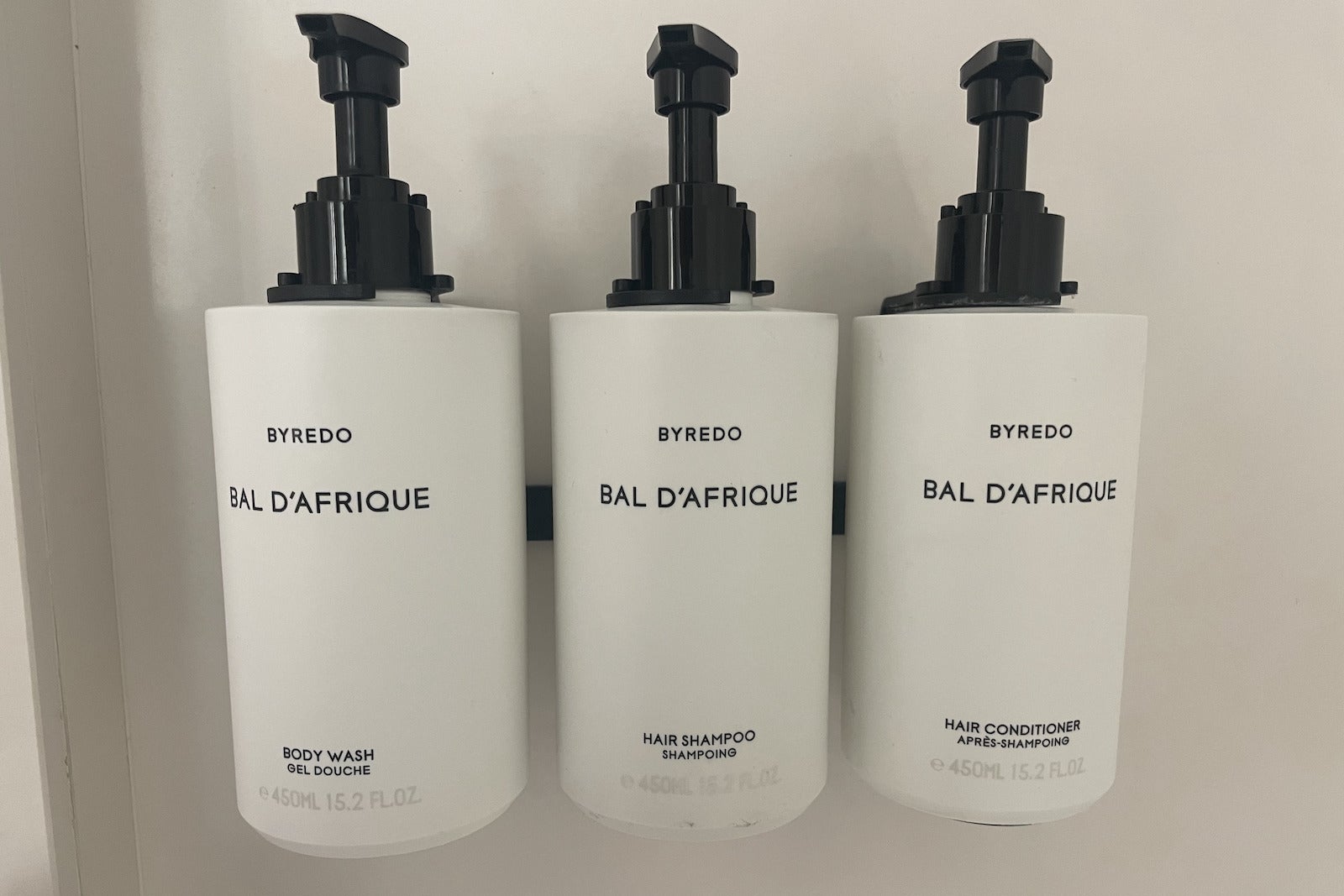 soaps in hotel shower