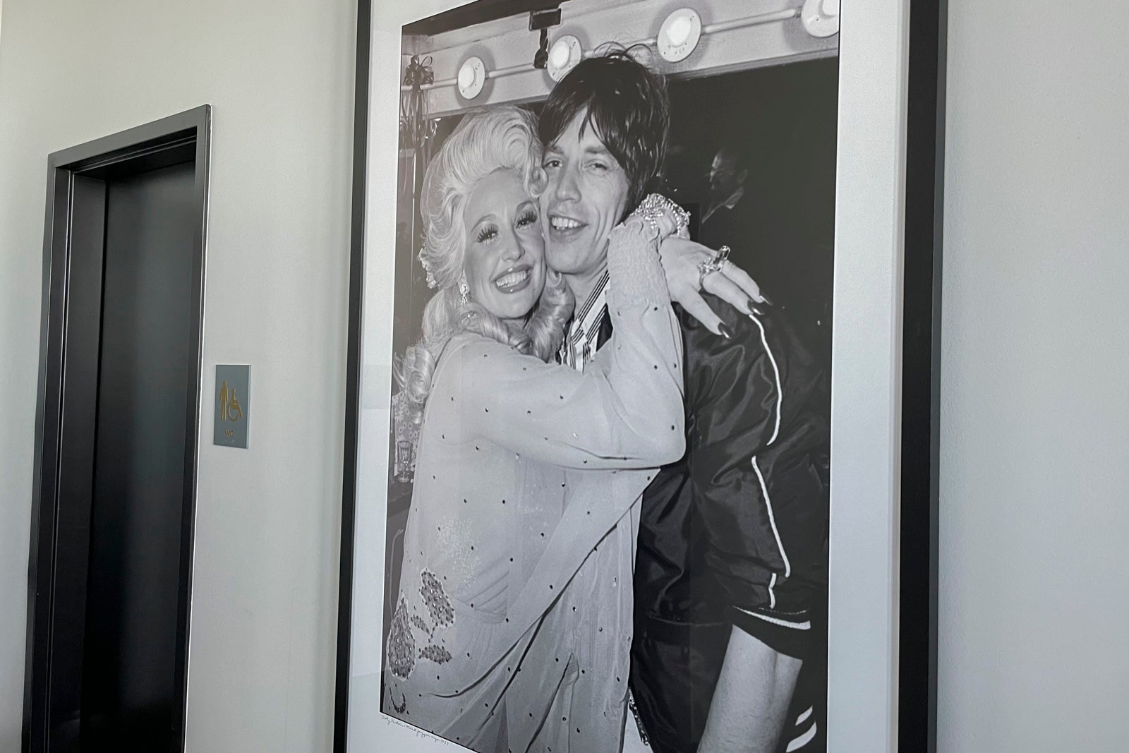 framed print of dolly parton