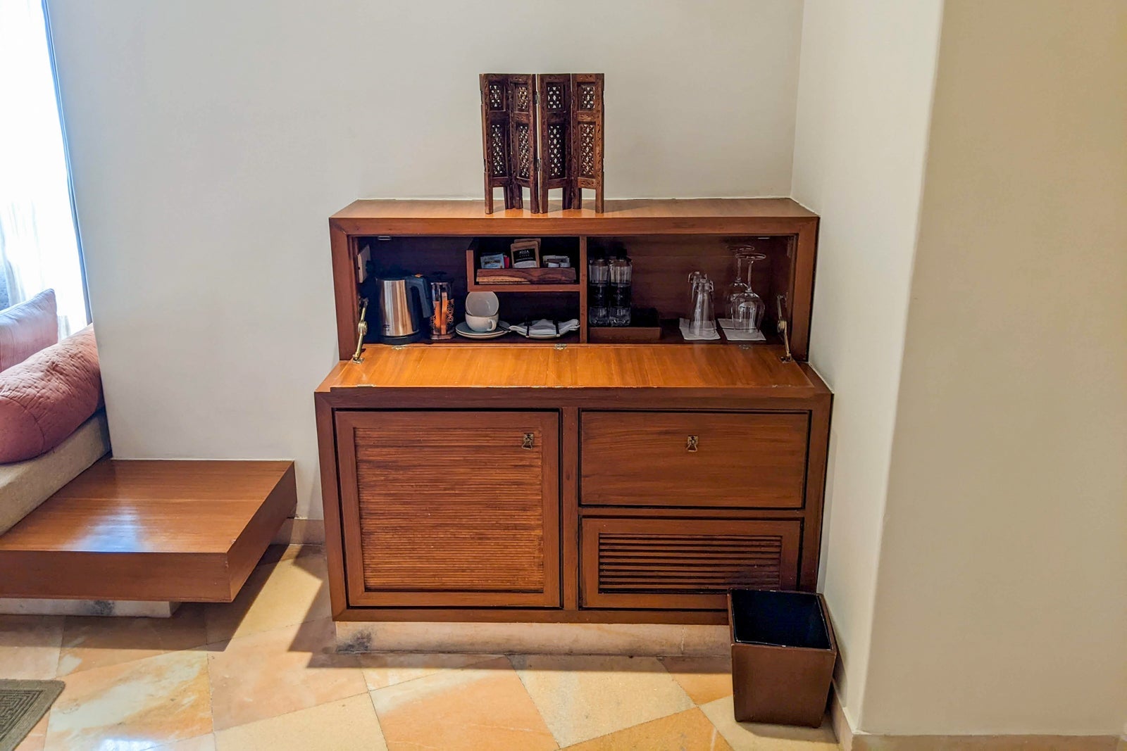 Alila Fort Bishangarh Regal suite minibar