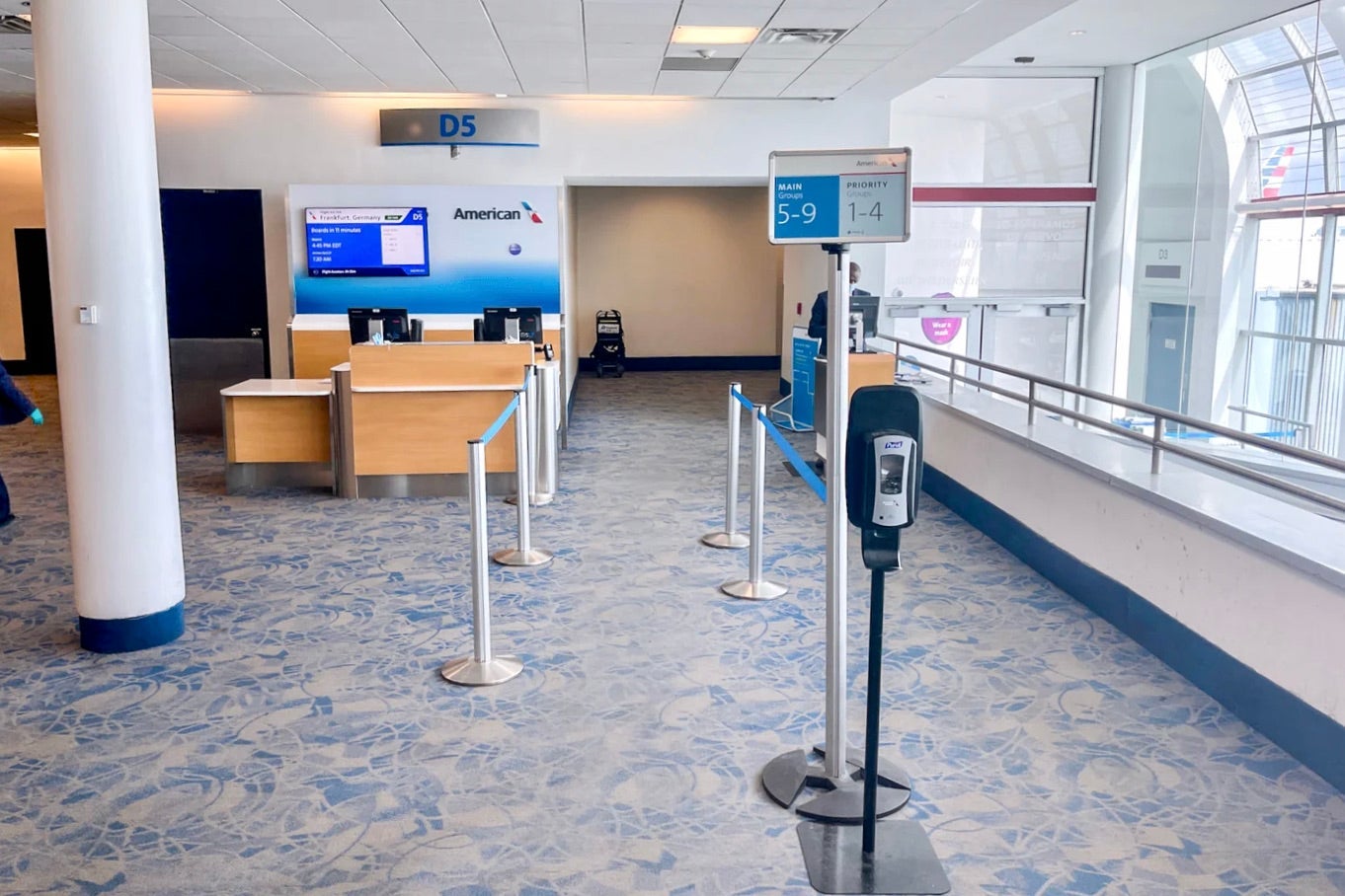 American Airlines boarding
