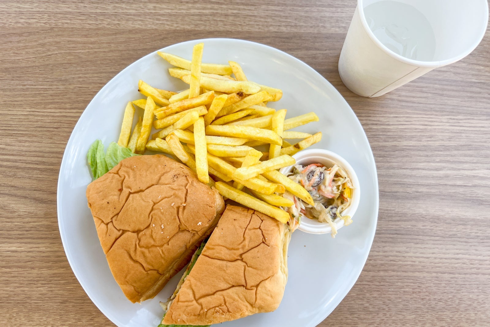 Sandwich and fries