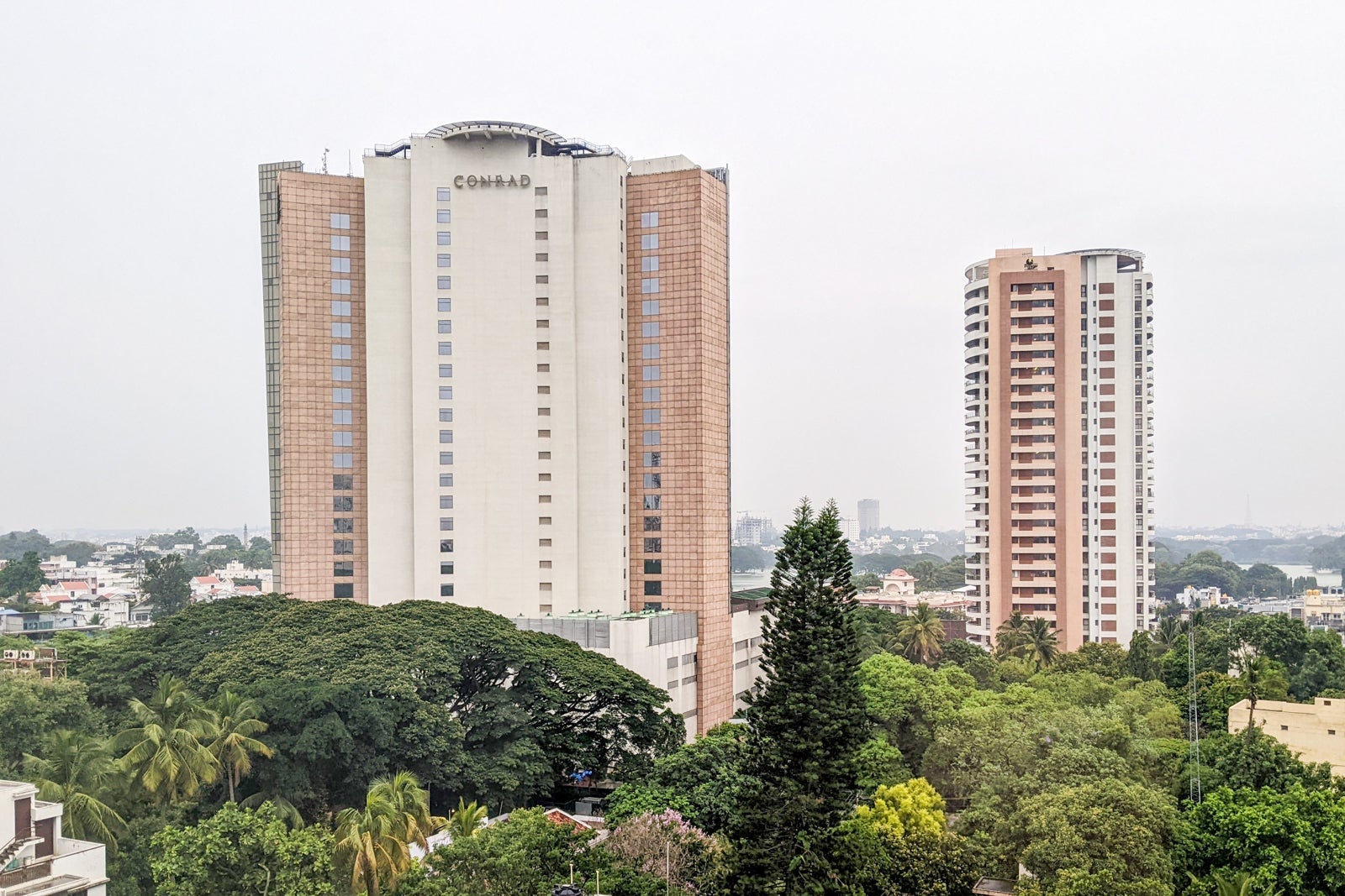 View of Conrad from Hyatt Centric in Bangalore