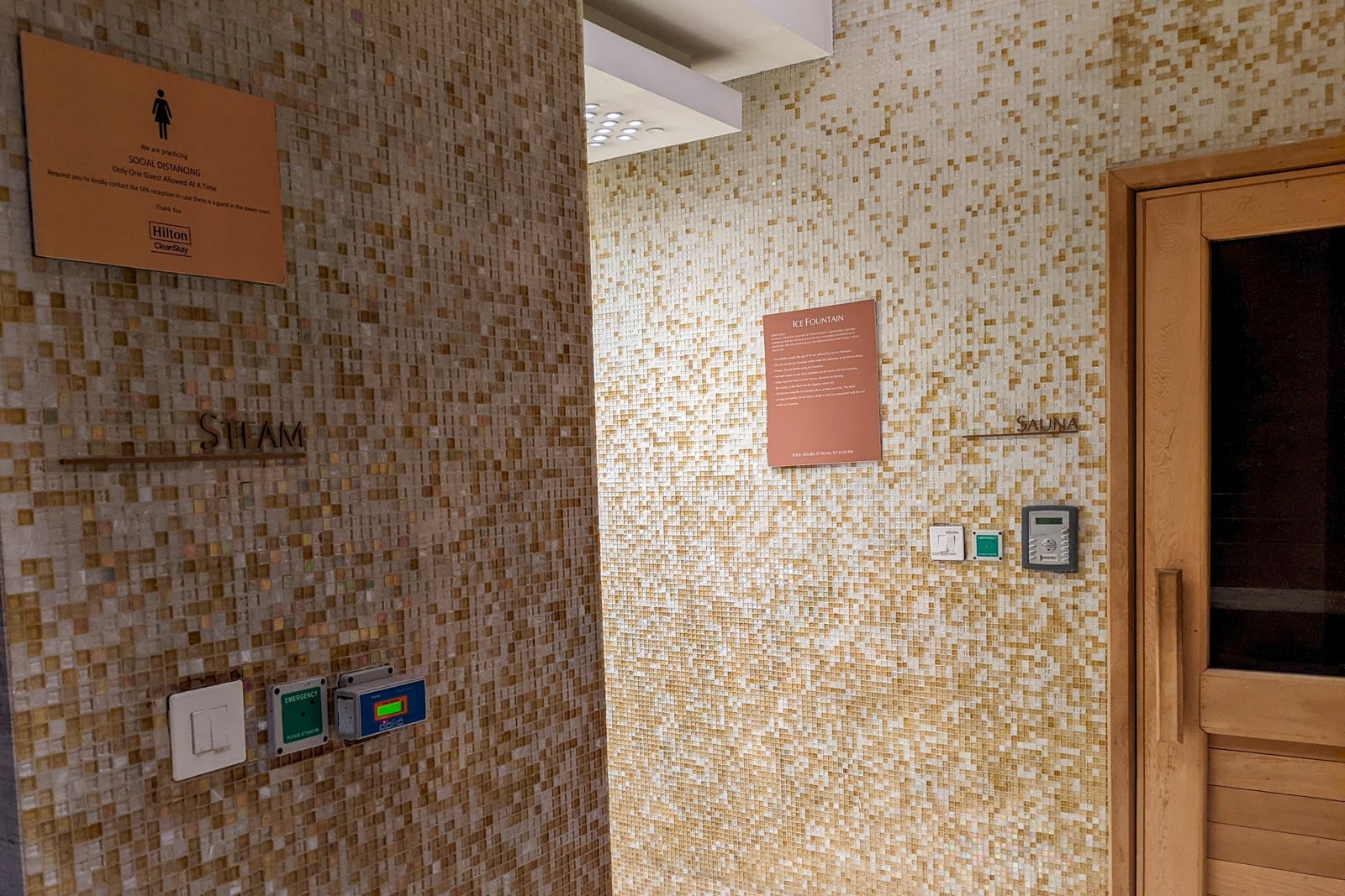 Conrad Bengaluru spa steam room, sauna and ice