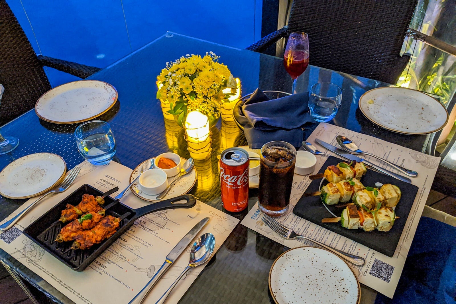 Hilton Conrad Bengaluru Tiamo appetizer