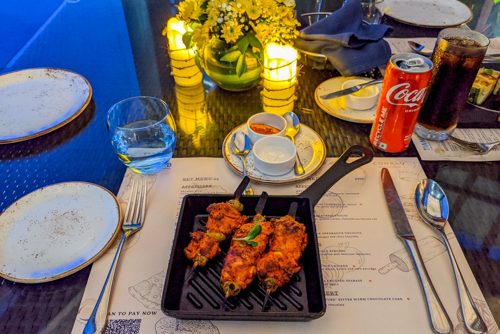 Hilton Conrad Bengaluru Tiamo appetizer