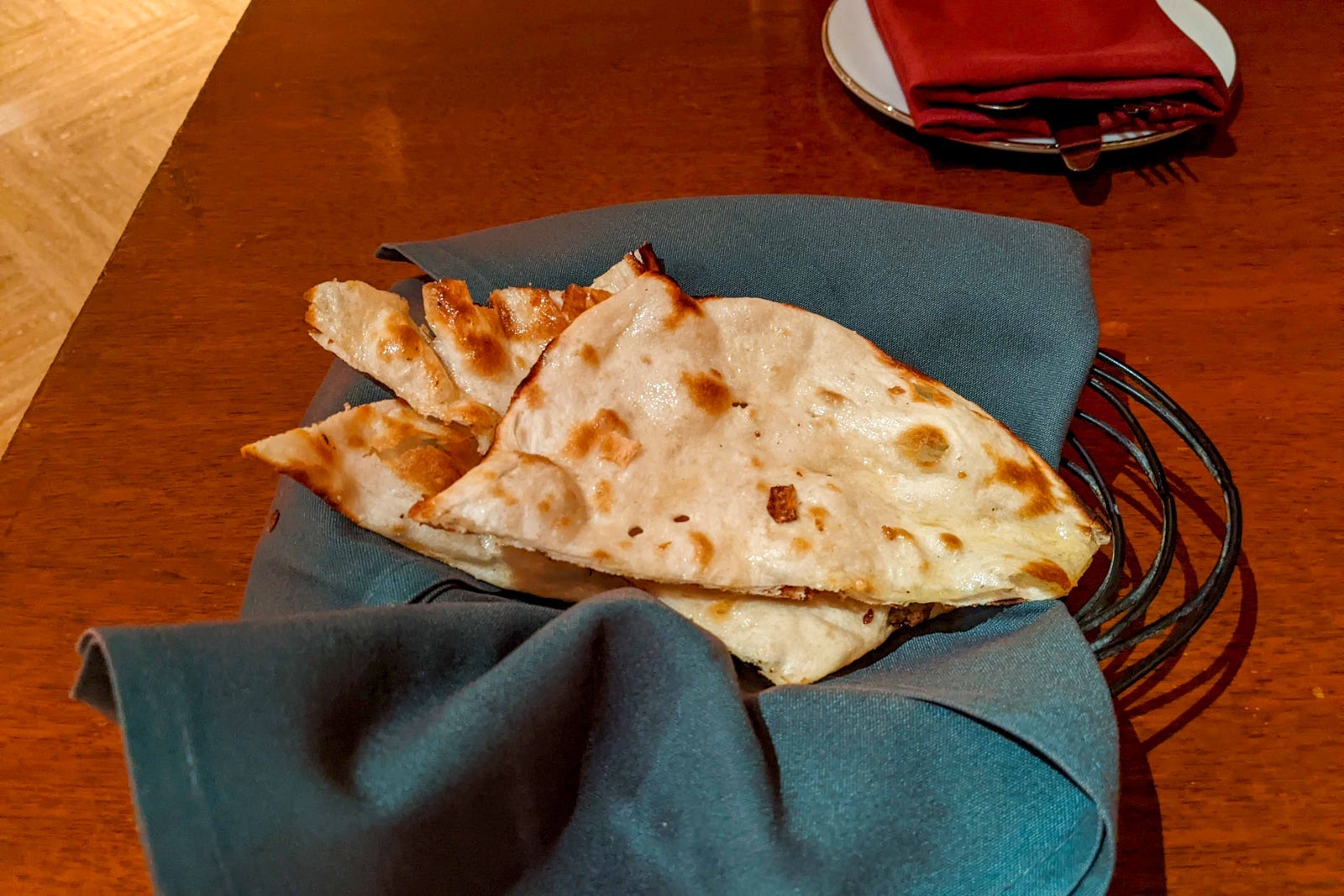 Naan at the Park Hyatt Chennai