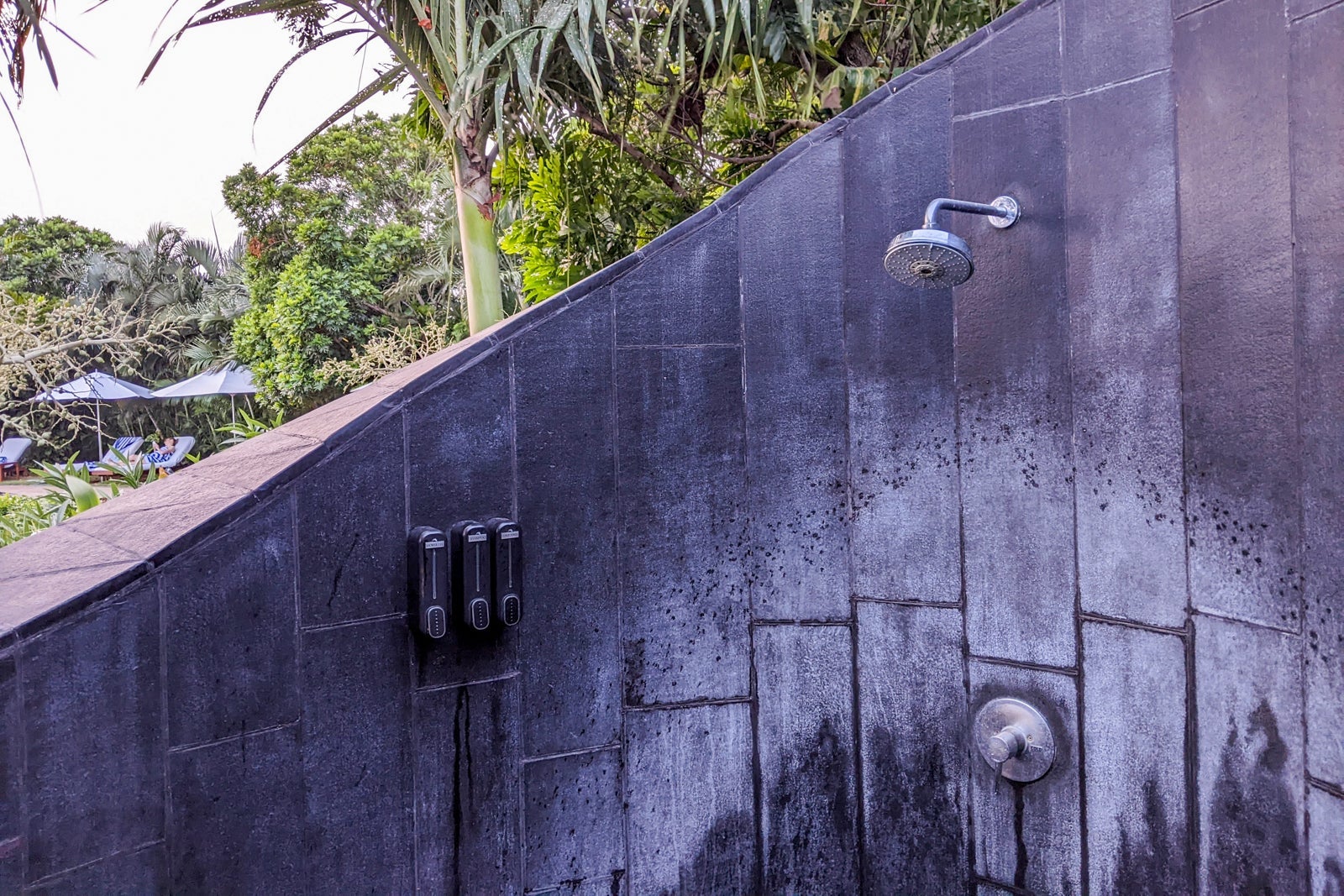 Pool shower at the Park Hyatt Chennai