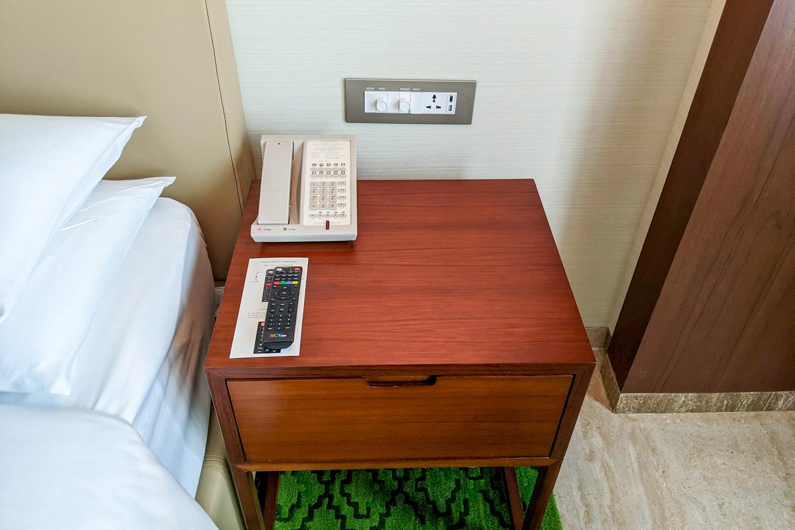 Nightstand at the Park Hyatt Chennai