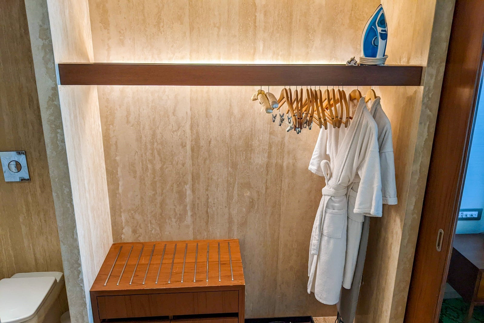 Closet at the Park Hyatt Chennai