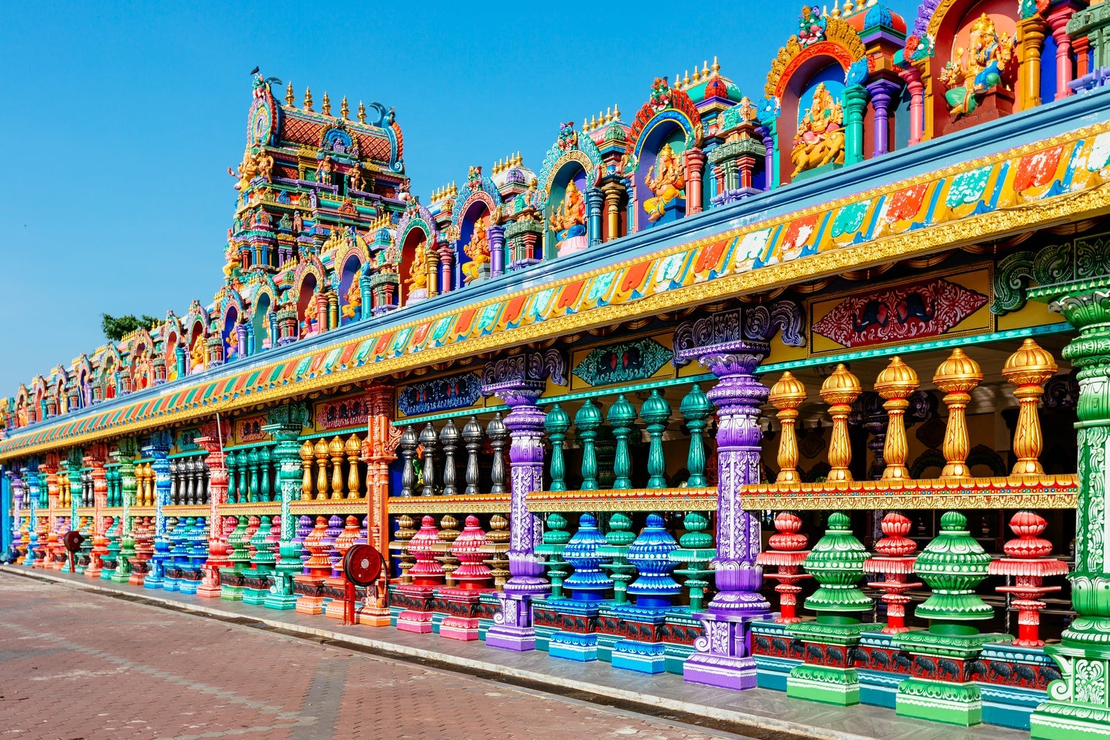 Colorful Hindu Temple in Batu Cave, Kuala Lumpur, Malaysia