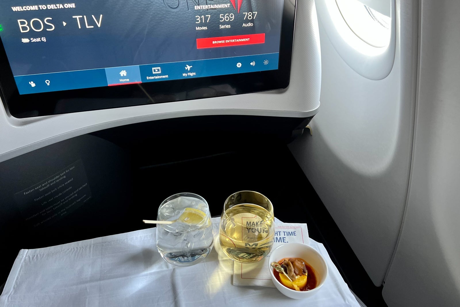 drinks and snack