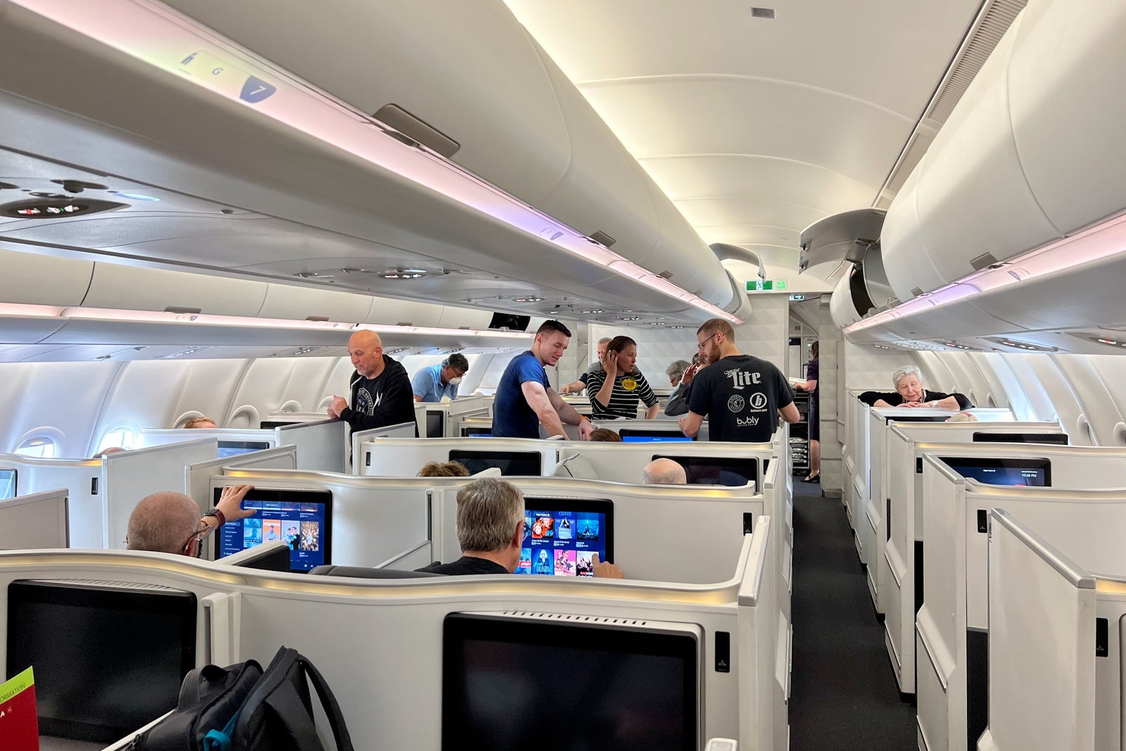 passengers talking