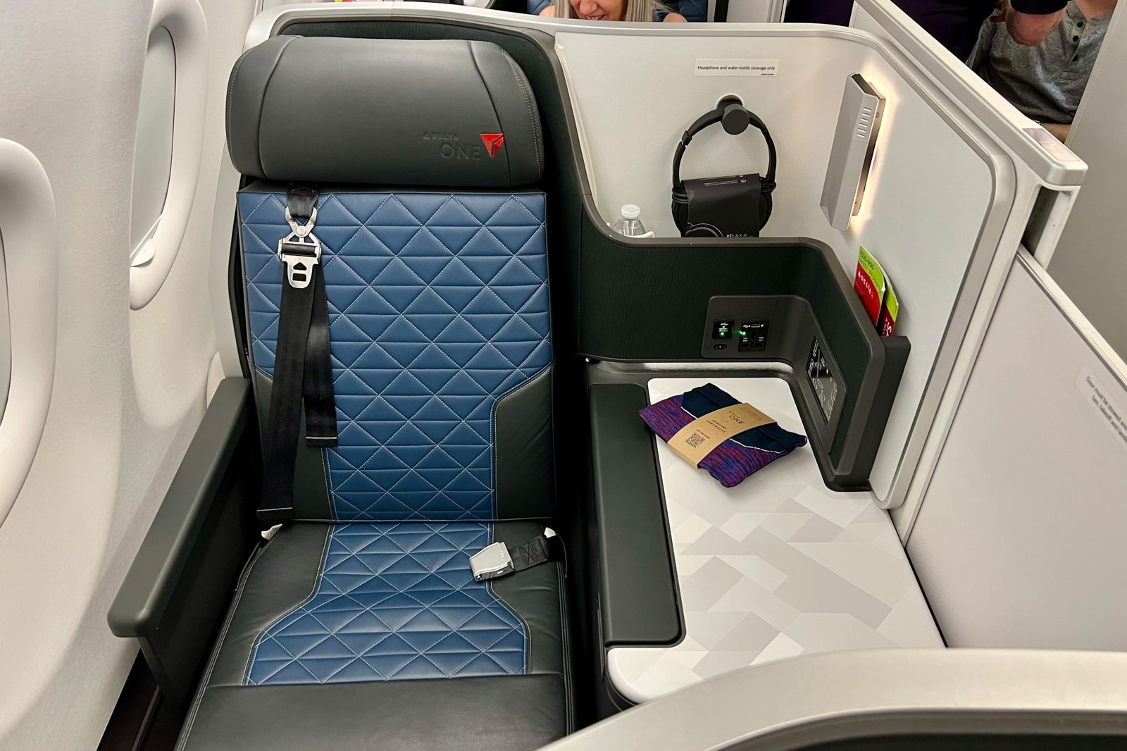 business-class window seat