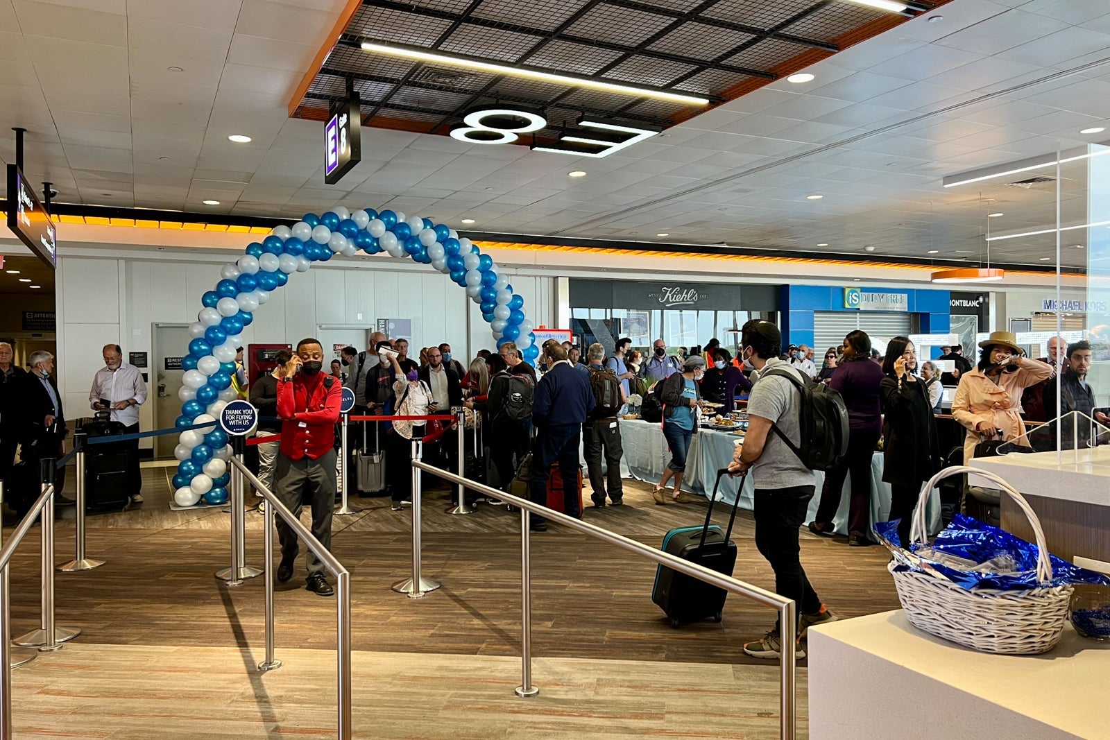 crowded terminal