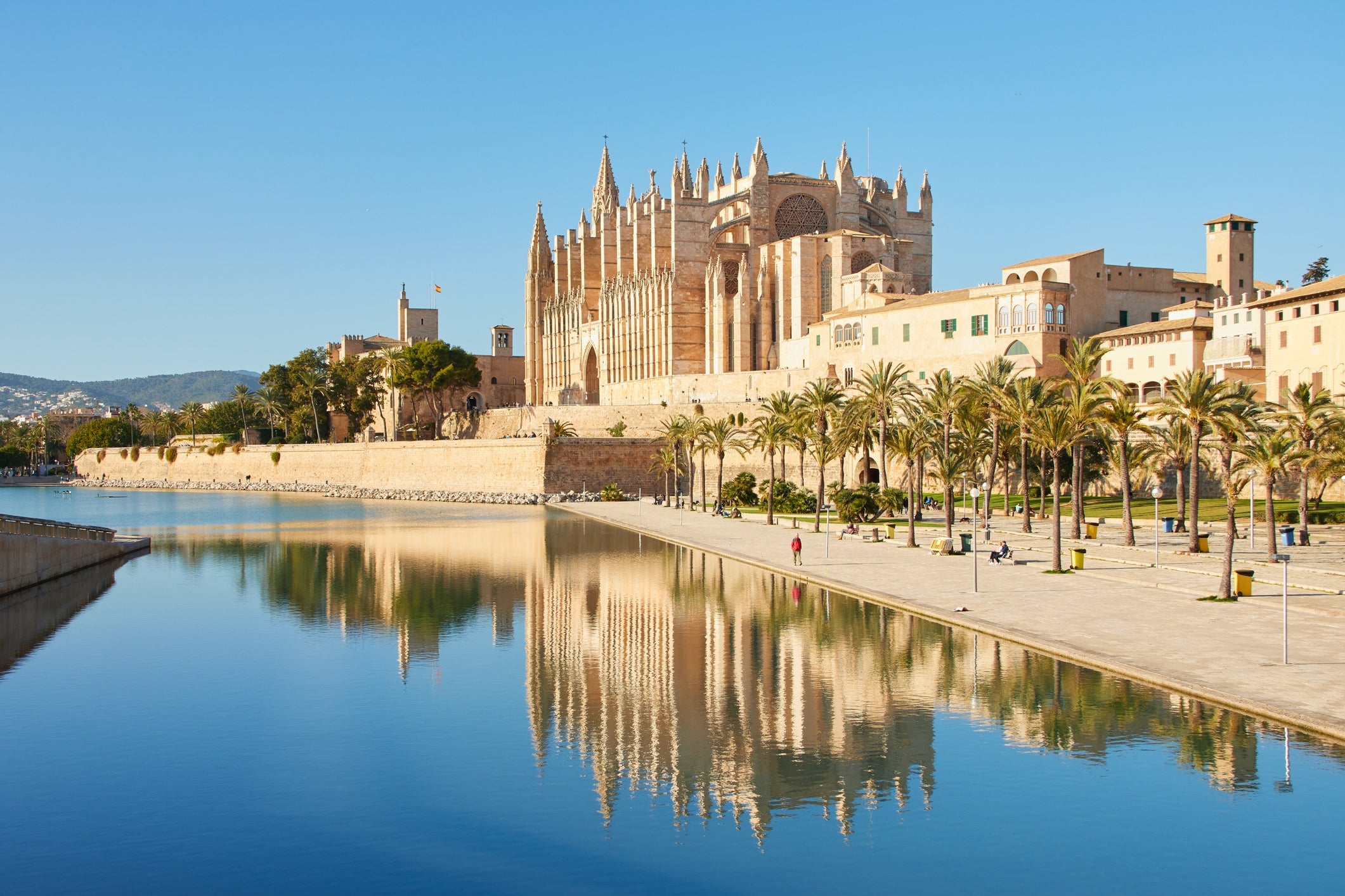 The Cathedral of Santa Maria of Palma in Palma, Mallorca.