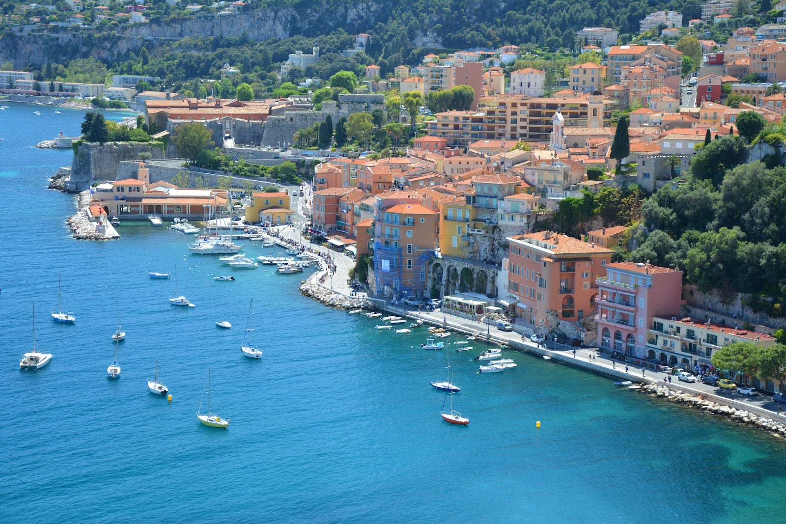 Villefranche sur Mer, seaside town on French Riviera Cote d'Azur near Nice, France